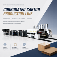 Máquina Ranuradora de Cajas de Cartón Corrugado de Alta Velocidad Totalmente Automática ZH-FFG, Plegadora, Encoladora y Empacadora en Línea