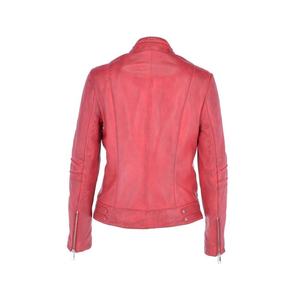 Motorbike Woman's Breathable Pu Leather Bikers Jacket Black-<b>Color</b>' Side-Pockets Longed-Zippers Blank Leather Jackets - Product Image 2