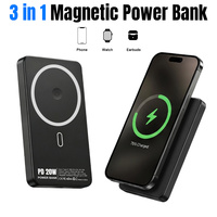 Batterie Li-Polymère Personnalisée Rapide 10000mAh Chargeur Magnétique Sans Fil Banque d'Alimentation Portable Charge Rapide Sortie 15W Utilisation Extérieure CE/FCC
