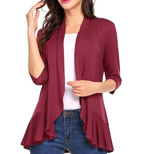 Collection Printemps 2026 : Cardigan Uni Tendance pour Femme – Nouveauté du Commerce Extérieur Europe-Amérique - Product Image 3