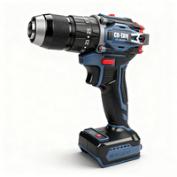 Ensemble de perceuse électrique 122 pièces, batterie lithium sans balais 21V, 60N.M, perceuse électrique avec fonction de découpe, disponible pour distribution directe ODM