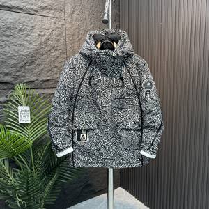 แจ็กเก็ตขนดาวน์สำหรับผู้ชายอินเทรนด์เวอร์ชั่นเกาหลีกันน้ำและกันลมตัวยาวหนาสำหรับวัยรุ่นตัว<span class=keywords><strong>สั้น</strong></span>พร้อมดีไซน์ผมมีสไตล์ - Product Image 4