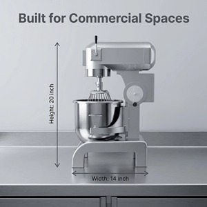 Mélangeur à pâte professionnel en acier inoxydable, batteur sur socle <span class=keywords><strong>3</strong></span> vitesses pour pétrir, mélanger et battre les œufs, idéal pour boulangeries et pâtisseries 2026 - Product Image 3
