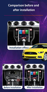 Radio con Pantalla Android Estilo Tesla para Coche, Reproductor de DVD con Navegación GPS y Transmisor FM, Estéreo Multimedia para Coche para <span class=keywords><strong>Ford</strong></span> <span class=keywords><strong>Mustang</strong></span> 2013-2018 - Product Image 5