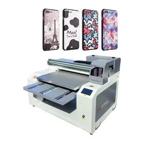 A4 Digitale Lederen Printer Uv Flatbed Voor Tas Riem Schoenen Doek T-Shirt