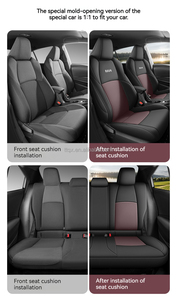 Auto-Sitzbezüge für <span class=keywords><strong>Toyota</strong></span> <span class=keywords><strong>RAV4</strong></span> 2019-2024 komplettsatz aus Leder kundenspezifisches Autozubehör wasserdichter Autositzschutz Leder