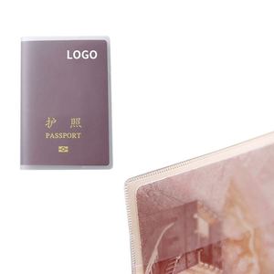 Housse de passeport pliable transparente en PVC transparent personnalisée, imperméable, pour la promotion - Product Image 3