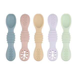 Cuchara de Silicona para Alimentación de Bebés, Venta al por Mayor de Fábrica, 9 Colores Diferentes Disponibles en Stock - Product Image 4