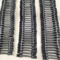 Recto a través de DB9 9 Pin Serial RS232 Trenza óptica activa Conectores dorados blindados Cable de extensión macho a macho