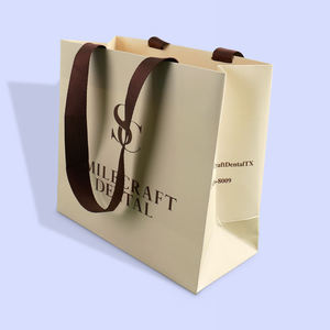 Wholesale High Quality Custom Paper Gift Bags with Logo Handle Retail Boutique Packaging for <b>Small</b> Business - Product Image 3