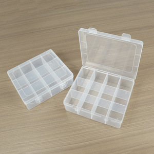Transparent Plastic Storage <b>Box</b> 12 Compartment Rectangular For Jewelry Parts Fishing Gear Hardware Tools <b>Sewing</b> Kit - Product Image 2