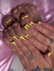 Juego de <span class=keywords><strong>Uñas</strong></span> Postizas Hechas a Mano en Oferta, Forma Larga de Bailarina con <span class=keywords><strong>Uñas</strong></span> Acrílicas - Product Image 6