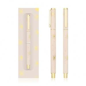 Bolígrafos Naranja al por Mayor con Impresión Personalizada de Hojas, Bolígrafo de Metal de Lujo con Caja de Papel Impresa, Recargas Metálicas de 1.0 mm - Product Image 6