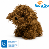 Jouets en peluche pour chiens lestés, super doux, brodés, unisexe, 100 % polyester, anti-stress, pour fête d'anniversaire