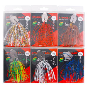 SB054 SB055 15g 20g ใบมีดหมุนฉวัดเฉวียนสปินเนอร์เหยื่อตกปลาช้อนเหยื่อตกปลาที่มีกระโปรงยางยาว - Product Image 6