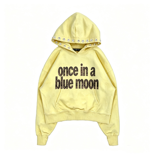 Felpe con <span class=keywords><strong>Cappuccio</strong></span> Personalizzate OEM con Logo Stampato e Strass, 100% Cotone Pesante, Stile Streetwear, Pullover Vintage da Uomo - Product Image 6