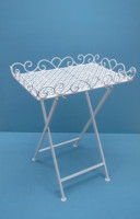 Étagère moderne à fleurs blanches en métal, décoration de maison à 3 niveaux,