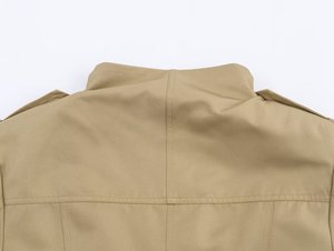 <span class=keywords><strong>Femme</strong></span> 2025 nouvelle mode casual joker tempérament stand-up <span class=keywords><strong>court</strong></span> <span class=keywords><strong>trench</strong></span> manteau rétro <span class=keywords><strong>femme</strong></span> chic à manches longues. - Product Image 6