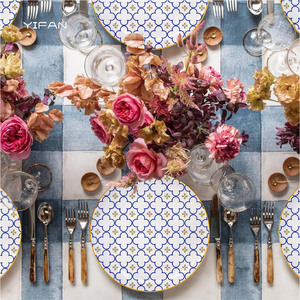 Customizable Bone China Dinner Plate Sets Hand-painted Flower Wholesale Support EDM EOM Ceramic Plates Sets Porcelain <b>Dinnerware</b> - Product Image 1