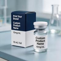 Personnalisez votre logo, emballage de flacon unique, étiquettes et boîtes de 3 ml, emballages de 2 ml/3 ml/10 ml pour produits peptidiques