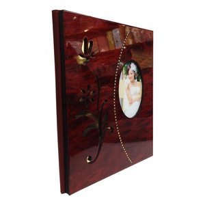Álbumes de tapa dura de último diseño personalizados, álbum de fotos de madera personalizado, álbum de recortes de boda, álbum de fotos de madera familiar - Product Image 1