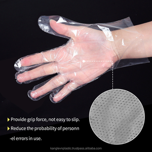 Guantes Desechables de HDPE en Bolsa, 100 Unidades/Paquete, Guantes de Plástico Transparente de Grado Alimenticio, Guantes Protectores de Polietileno con Relieve - Product Image 5