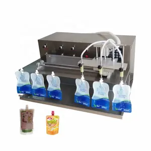 Best Selling 1-1000ml Milk Stand Up Pouch Filling Machine With Drinking Factory