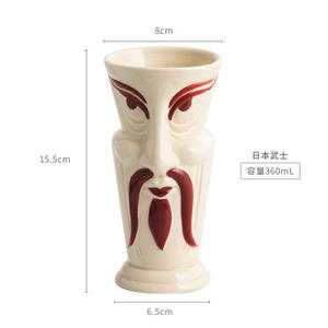 Souvenir éléphant tête de lion bambou panda perroquet licorne bol en céramique cocktail jus bière tiki tasse tasse - Product Image 5