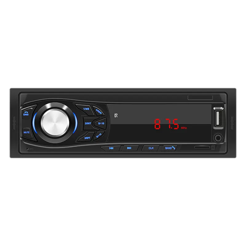 車のユニバーサルLEDスクリーン1 DinサポートAUX/ BT /USB /FM/マイクロSD/ハンズフリーカーラジオプレーヤーマルチメディアMP3プレーヤー