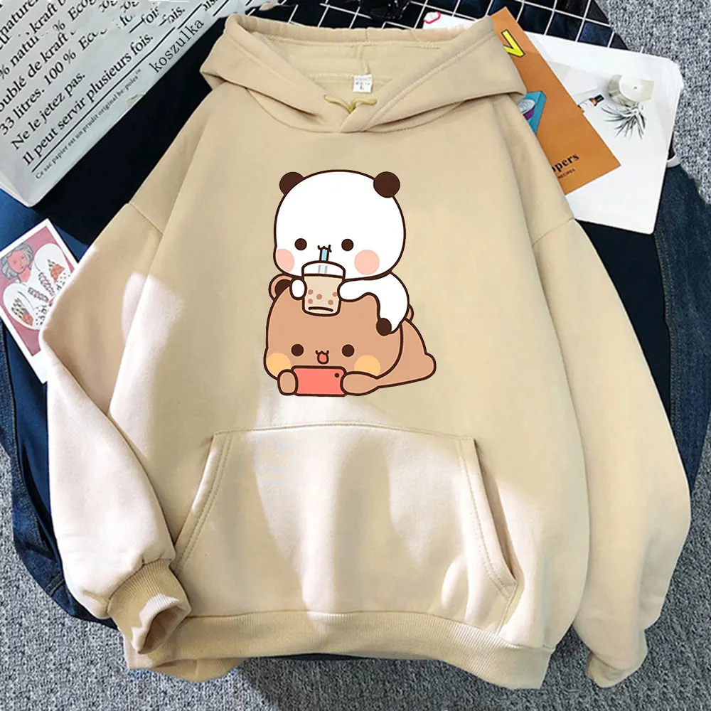 Hoodie Frauen Ästhetische Grafik Lustige Kawaii Bubble Tea Hoodies Unisex Anime Harajuku Vintage Pullover Sweatshirts