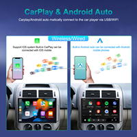 Podofo 13.1'' 2K IPS Grand écran 8 cœurs 4+64 Go Autoradio Android CarPlay avec modem 4G Android Auto WiFi GPS DSP RDS