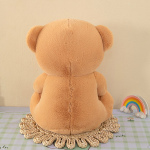 Orsacchiotto di Peluche per San Valentino, Giocattolo Morbido in Cotone PP, Bianco, Marrone, Rosso con Cuore, Cuscino Peluche Ti Amo - Product Image 3