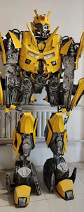 Costume de cosplay robot abeille transformable portable avec yeux lumineux, robot ambulant pour carnaval, fête, spectacle de scène, interactif - Product Image 5