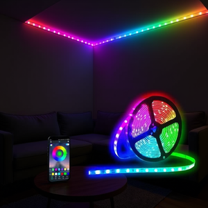 ไฟ LED แถบ TILA 5 เมตร RGB ควบคุมผ่านแอป สมาร์ทโฟน เปลี่ยนสีได้ ซิงค์กับเสียงเพลง - Product Image 3