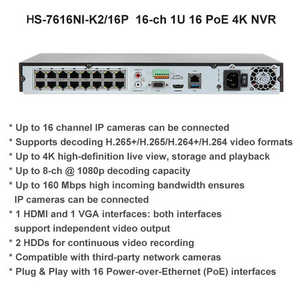 Outdoor Security CCTV <b>System</b> 2MP 4MP 5MP 4K 4CH/8CH/16CH <b>POE</b> NVR Kit CMOS Night Vision Card Cloud H.265 IP67 Waterproof - Product Image 4