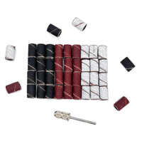 Lot de 100 bandes abrasives professionnelles pour ponceuse à ongles, grain zèbre blanc 80 120 180, pour outils de manucure et nail art acrylique