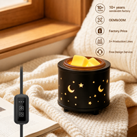 Diffuseur de cire électrique en céramique très parfumé, brûleur de bougies et d'huiles essentielles, veilleuse à brancher pour usage intérieur et extérieur, idéal pour les fêtes