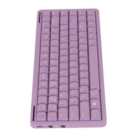 Clavier mécanique silencieux à profil bas 84 touches Kailh, rétroéclairage LED, interface USB, 3 modes, nouveau, pour usage bureautique