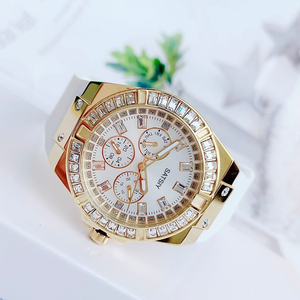 Montre sport de luxe pour femme <span class=keywords><strong>Guess</strong></span> GW0118L1, bracelet en silicone de 20 mm, boîtier en acier inoxydable, aiguilles, chronographe, date, étanche à 50 m - Product Image 6