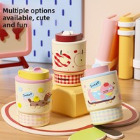 Gobelet isotherme portable en acier inoxydable 316 pour enfants, avec paille, pour café chaud ou froid