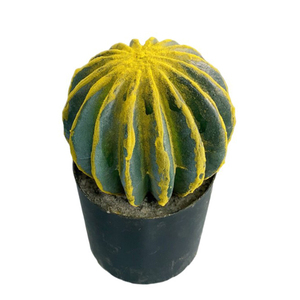 Mini Bola de cactus artificial-Cactus verde de plástico de alta simulación para decoración de escritorio, plantas modelo al por mayor de tamaño pequeño - Product Image 2