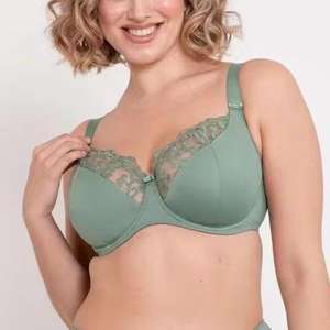 UK Talla 34-42 Alta calidad Tallas grandes Lencería Sujetador de copa completa Cuello Halter Encaje Sexy para mujeres-E F FF G GG H <span class=keywords><strong>HH</strong></span> J K Copa 1 pieza - Product Image 3