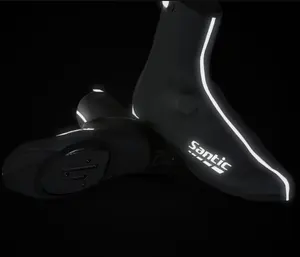 Santic – couvre-chaussures de cyclisme imperméables pour l'hiver, couvre-chaussures thermiques chauds pour vélo, coupe-vent, protecteurs de chaussures