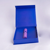 Boîte cadeau rigide en carton noir de luxe de haute qualité avec laminage mat recyclable épaisseur 2 mm