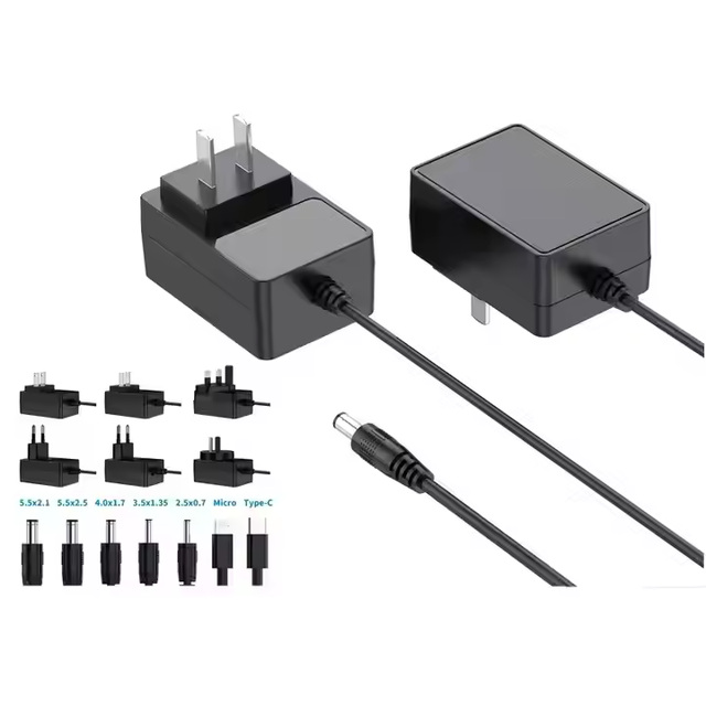 Universal Electric Wall-Mounted AC/DC Power Adapter 9V 12V 1.5A 5V 3A 15V 18V 1A High Efficiency for CCTV Camera Table Lamp Kids