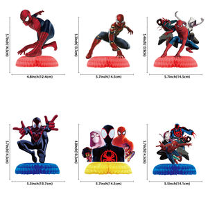 6 pezzi decorazioni da tavolo da principessa per festa a nido d'ape a tema <span class=keywords><strong>Spiderman</strong></span> all'ingrosso - Product Image 1