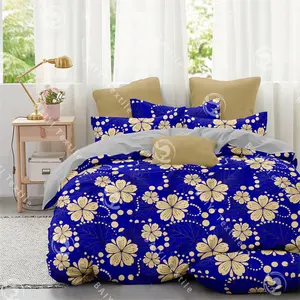 2024 Novos designs Personalizado Poliéster Floral Geométrica 3D Impresso Lençóis Roupa de Cama Quilt Cover Bedding Sets