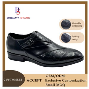 Mocassins en cuir PU pour hommes, confortables, respirants, légers, avec semelle intérieure massante, semelle en caoutchouc, pour le bureau, les occasions professionnelles et les mariages, logo personnalisé - Product Image 2