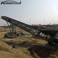 Çimento Fabrikası İçin En İyi Fiyatlı Özel Ağır Hizmet Tipi Mobil Kauçuk Bantlı Konveyör