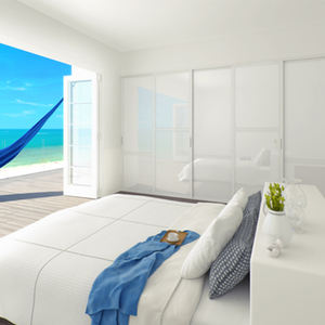 גדול מבריק גבוהה דיקט הליכה-בארון ארון בגדים מתקפל ארון בגדים לבית מלון או וילה לאחסון בגדים - Product Image 3